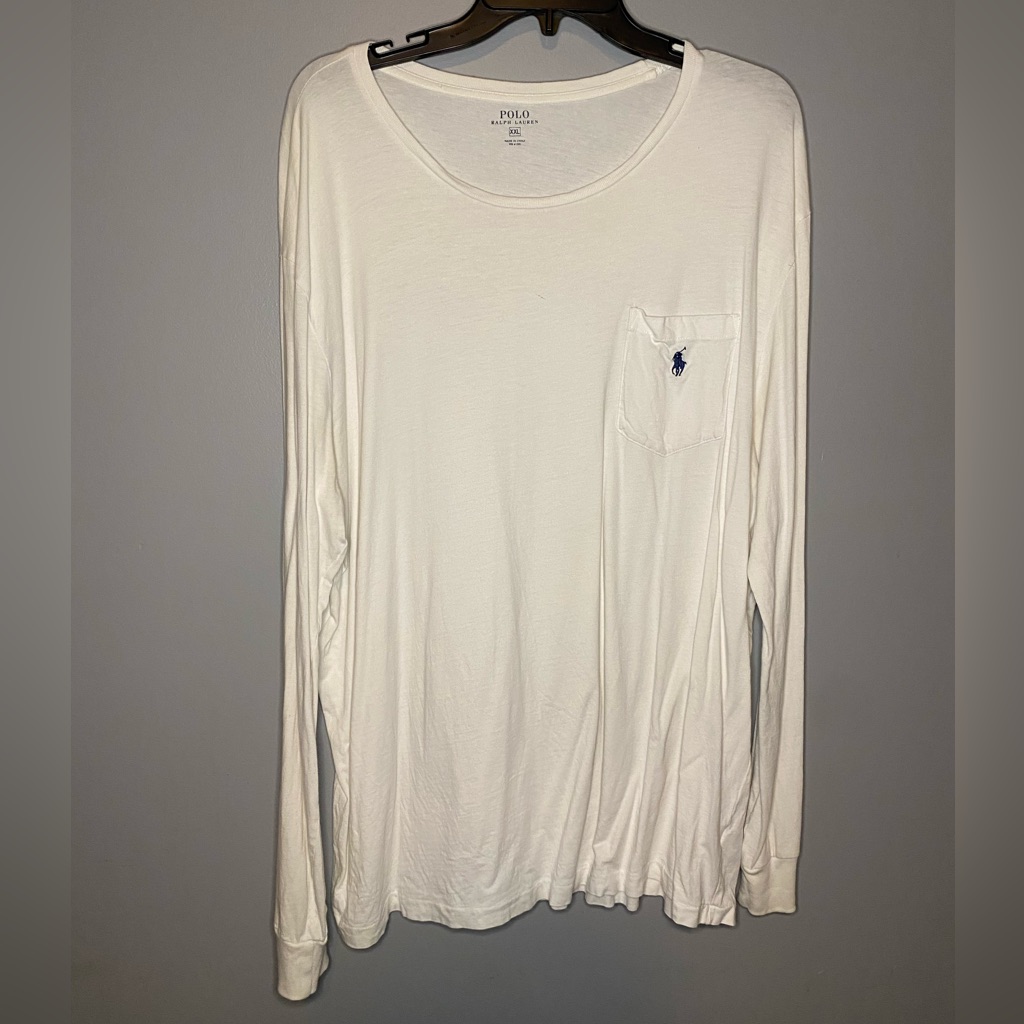White Polo Ralph Lauren Long Sleeve Tee